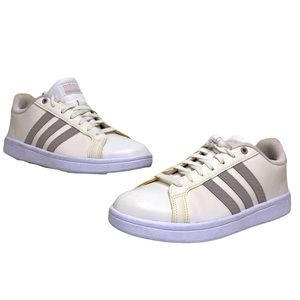 Adidas Womens Cloudfoam Advantage B42133 White Comfort Shoes Lace Up Size 7.5